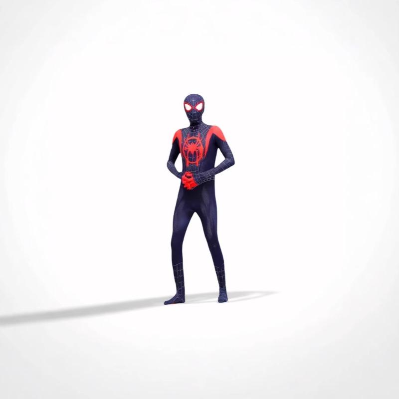 Halloween Spider-Man Tights Children's Show Clothes Black Spider Miles Collection onesie