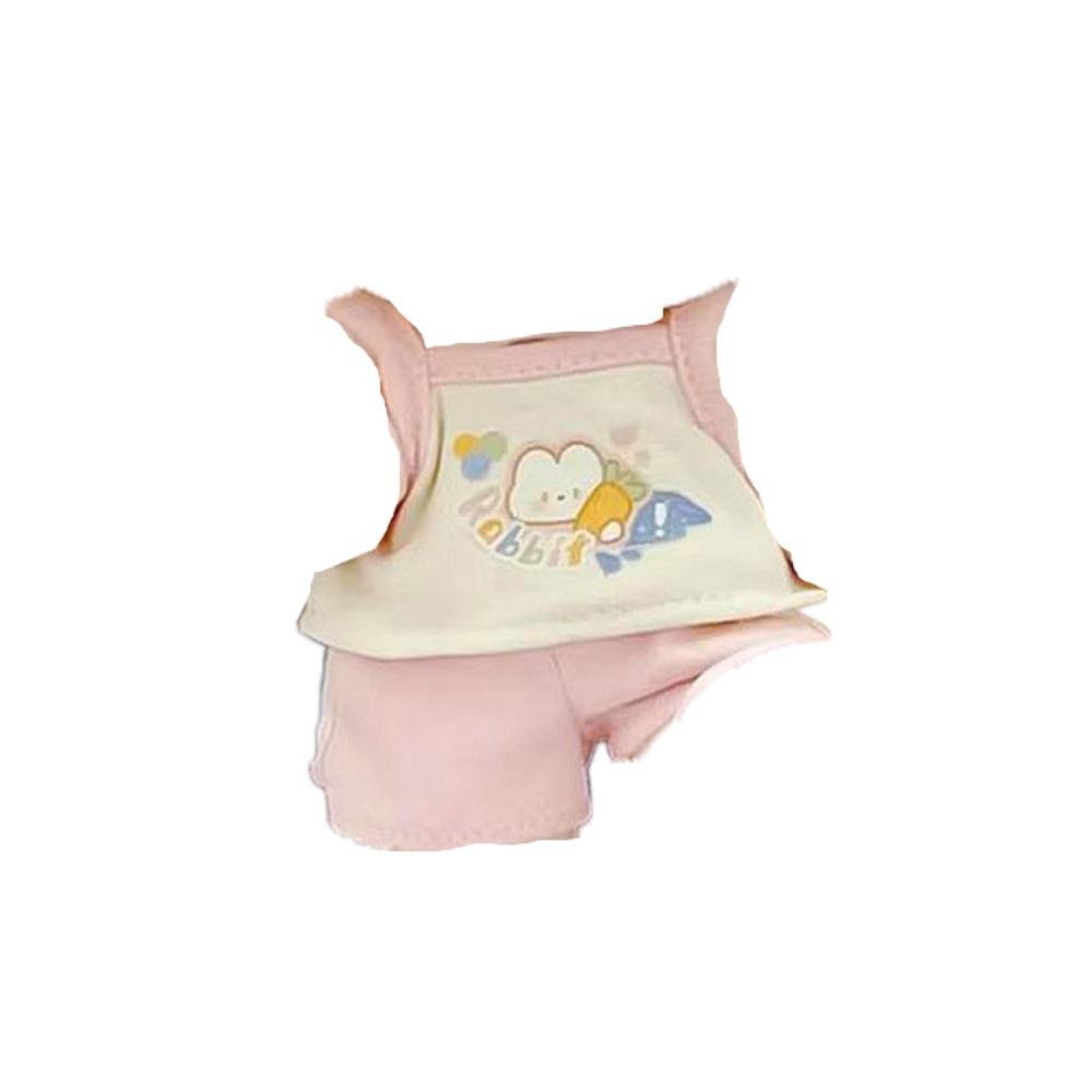 Cartoon T-shirt 20cm Cotton Doll Clothes Peaked Cap Plush Doll Clothes  20cm Cotton Doll