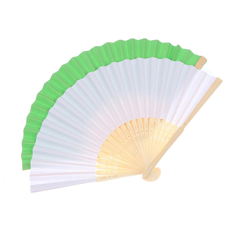 Folding Fan Hand Diy Chinese Folding Fan Wooden Bamboo Antiquity Folding Fan