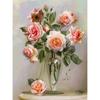 Painting New 5d Diy Diamond Flower Diamond Embroidery Scenery Cross Stitch Crafts Full Round Drill Home Decor Manual Gift