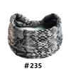 Leopard Print Headbands for Women Wide Boho Turban Head Wraps Cotton Knotted Elastic Hairbands Non Slip Workout Hair Accessories