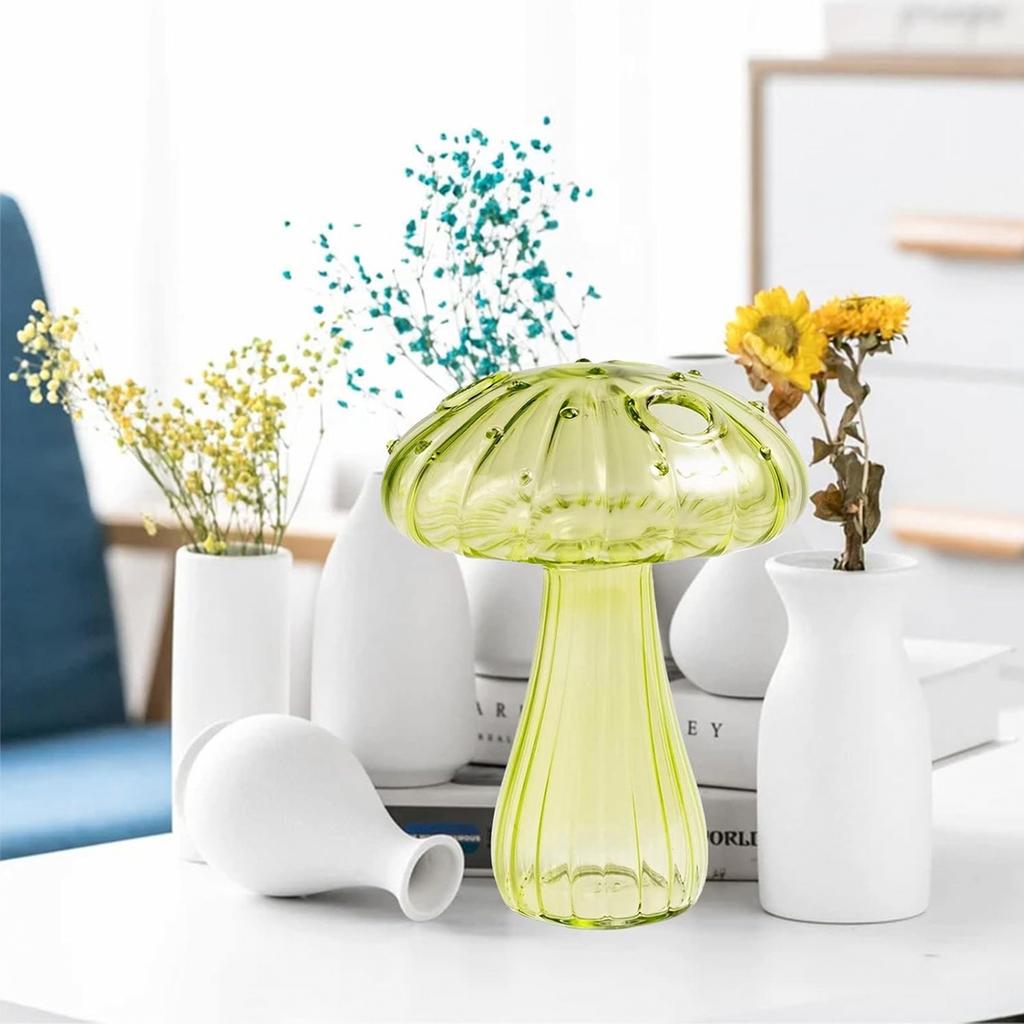Rustic Glass Vase for Hydroponic Flower Arrangement, Decorative Desktop Aromatherapy Bottle for Home