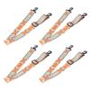 4pcs Ski and Snowboard Boot Carrier Strap Adjustable Thickened Nylon Ice Skates Shoulder Sling Blue Yellow 90cm