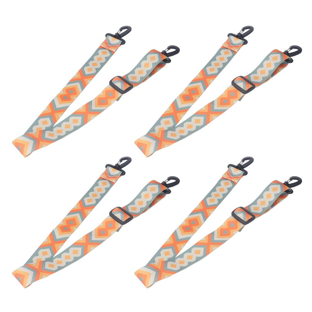 4pcs Ski and Snowboard Boot Carrier Strap Adjustable Thickened Nylon Ice Skates Shoulder Sling Blue Yellow 90cm