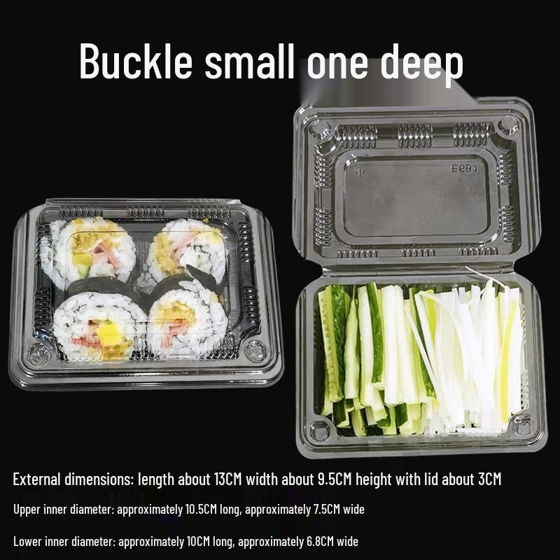 Sushi, Roast Duck, Pastry & Fruit Takeaway Box Set with Free Shipping & 100 Rubber Bands
