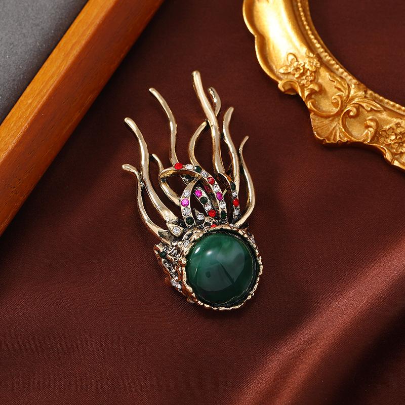 

Винтажная брошь в виде медузы, античная брошь в виде морского существа, булавки, персонализированные аксессуары для одежды