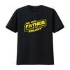 Mens The Best Father In Galaxy T Shirt Daddy Rock Papa Star Rocker  Vintage Washed Versatile Fashion Graphic Stretched