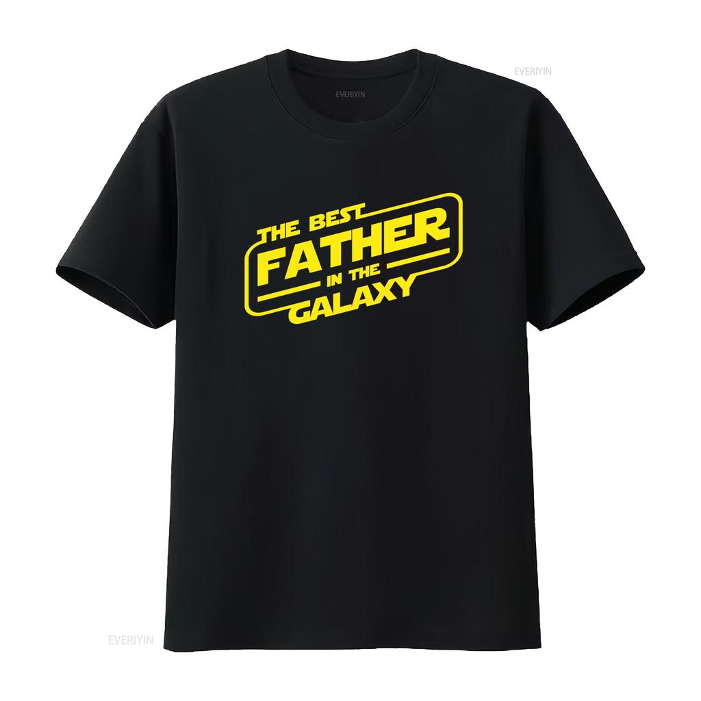 Mens The Best Father In Galaxy T Shirt Daddy Rock Papa Star Rocker Vintage Washed Versatile Fashion Graphic Stretched