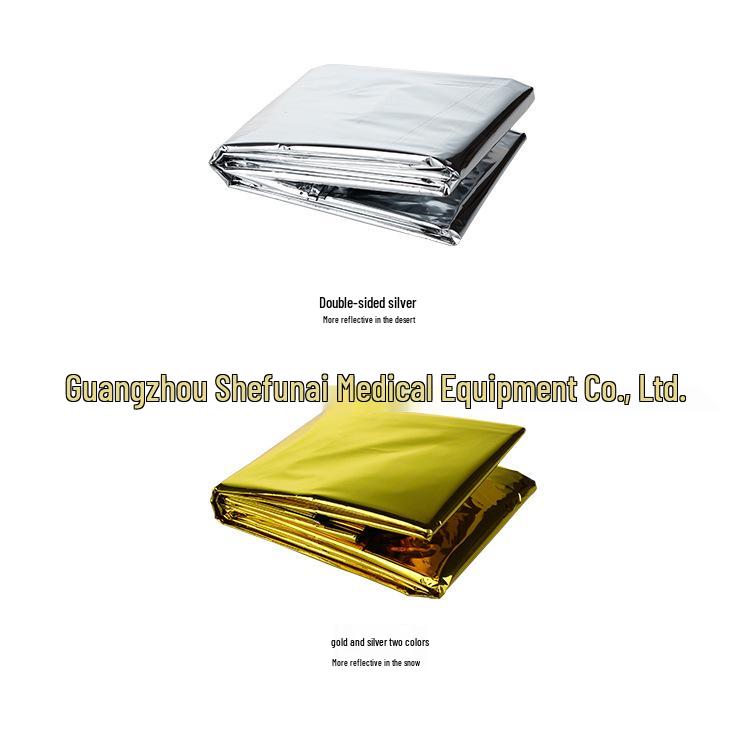 Reflective Insulation First Aid Blanket for Outdoor Survival and Cold Protection