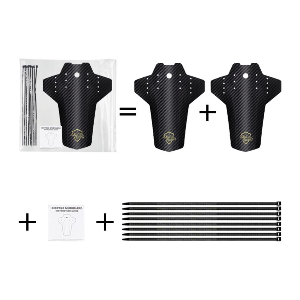 2pcs Universal Front/Rear Wheel Carbon Fiber Mountain Bike Mudguard Mud Guards Fenders Bike Fender