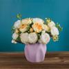 Irregular Ceramic Vase White Large Diameter Dried Flower Arrangement Simple Creative Home Living Room Decoration Home Decoration