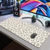 Tappetino per Tastiera e Mouse da Computer XL/XXL Beige Marrone Leopardo Ufficio Casa Setup Gaming Accessori Scrivania da Gioco Tappeto Mouse Mat