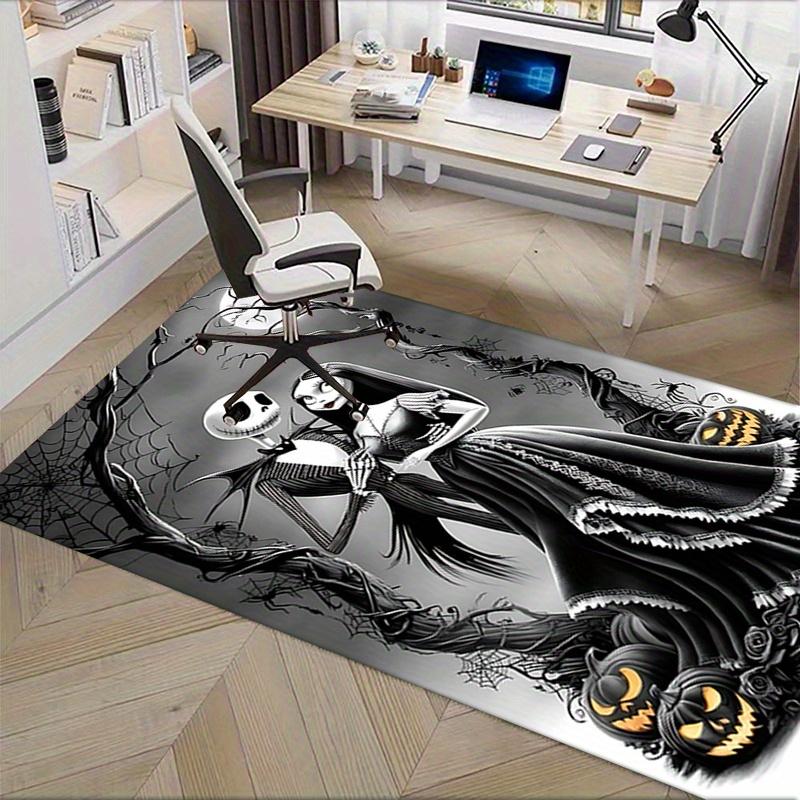 Office Rug Jack Skellington, Sally theme 3D Printed Anti-Slip Rug-Machine Washable for Living Room