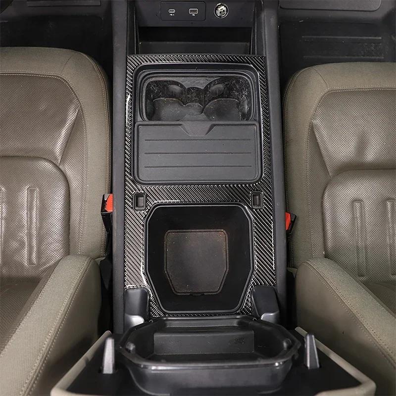 For 2020-2023 Land Rover Defender 90 110 Soft Carbon Fiber Car Central Storage Panel Frame Cover Trim Stickers Car Accessories