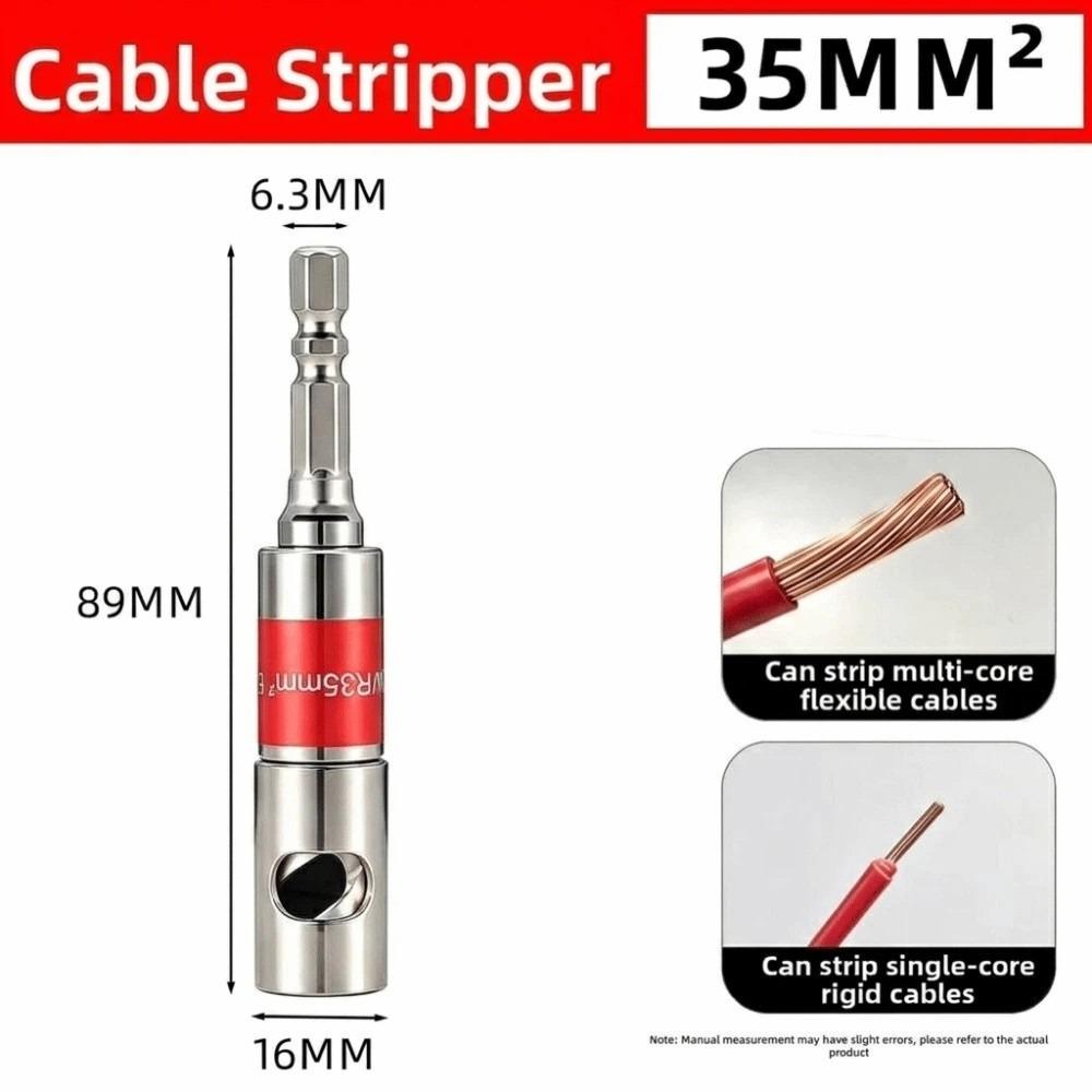 Solid Metal Wire Stripping Accessory Electric Screwdriver Tool  Wire Stripping Work 35MM