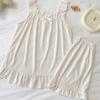[Shop  ] Women S paStel 5 Color Ruffle naShi ShortS pajamaS Set Won wSet Wfa7e11