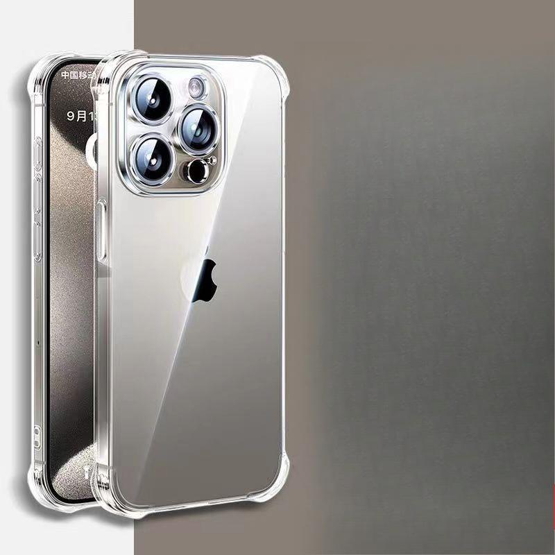 

Чехол для мобильного телефона Apple 16 14 Противоударный Прозрачный iPhone15 13promax Мягкий чехол Подушка безопасности iphone7P/8P (5.5 inch)