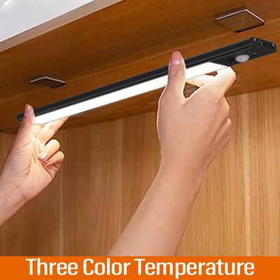 LED Motion Sensor Light Night Light Wireless USB Under Cabinet Light for Kitchen Cabinet Bedroom Wardrobe Sensor Indoor Lighting