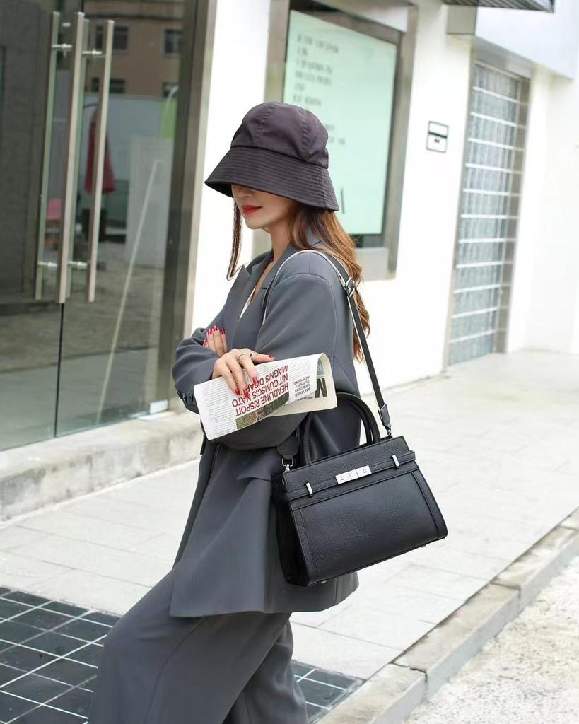 Women's Cowhide Kelly Birkin Shoulder & Crossbody Handbag