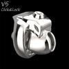 316 Stainless Steel Metal Ht-V5 Click&Amp;Lock Padlock Male Chastity Device Cock Cage Penis Ring Bondage Belt Fetish Adult Sex Toys