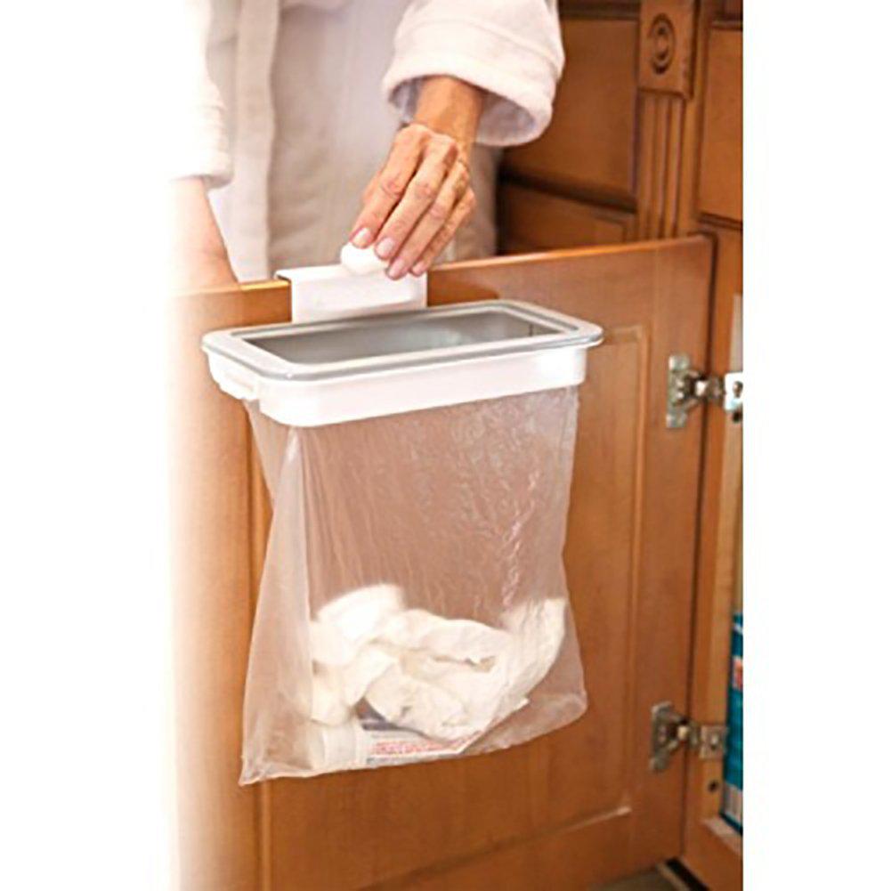 Attach-A-Trash: Cabinet Door Hanging Trash Bag Holder