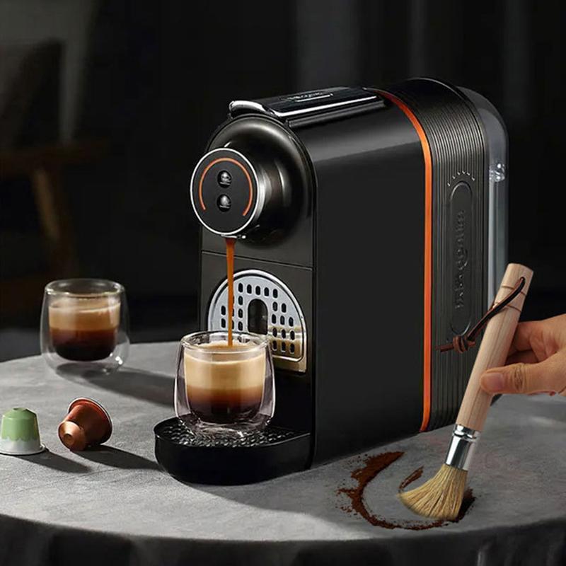 Vintage Coffee Grinder Cleaning Brush Set Retro Barista Coffee Machine Cleaner Solid Wood Brush Coffee Machine Accessories
