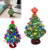 Holiday Hanging Ornaments Handmade Beaded Christmas Tree Ornament, Sparkly Crystal Bead Mini Crafting Hobbies Tabletop Decor, Hand-Woven Xmas Desktop