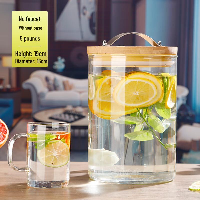 Shixun 5-Jin Glass Storage Jar with Seal