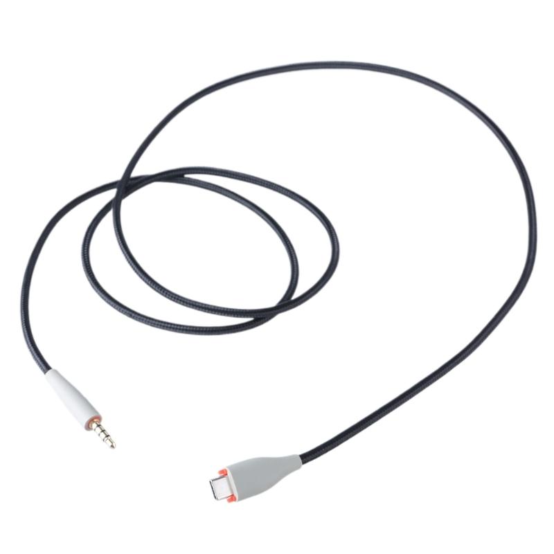 Durability Nylon Woven Headphone Cord for MMX100 Headphone Cable Easy Installation 3.5mm to Type C Replacement Wire