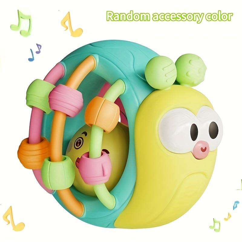 

Hand-Held Infant Rattle Puzzle Early Education Snail Rattle Plastic Ball Colour Festival Can Send Birth Date Xmas Gifts жовтий