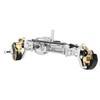 LCG Heavy Aluminum Front Rear Portal Axle Set+Brass Knuckles 50° 4WS for 1/10 RC Crawler Axial Capra 1.9 Chassis