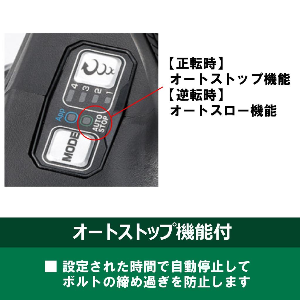 HiKOKI WR36DE 36V Impact Wrench and case sold square Maximum loosening torque 900 Maximum tightening torque 630 Suitable for tire changes and
