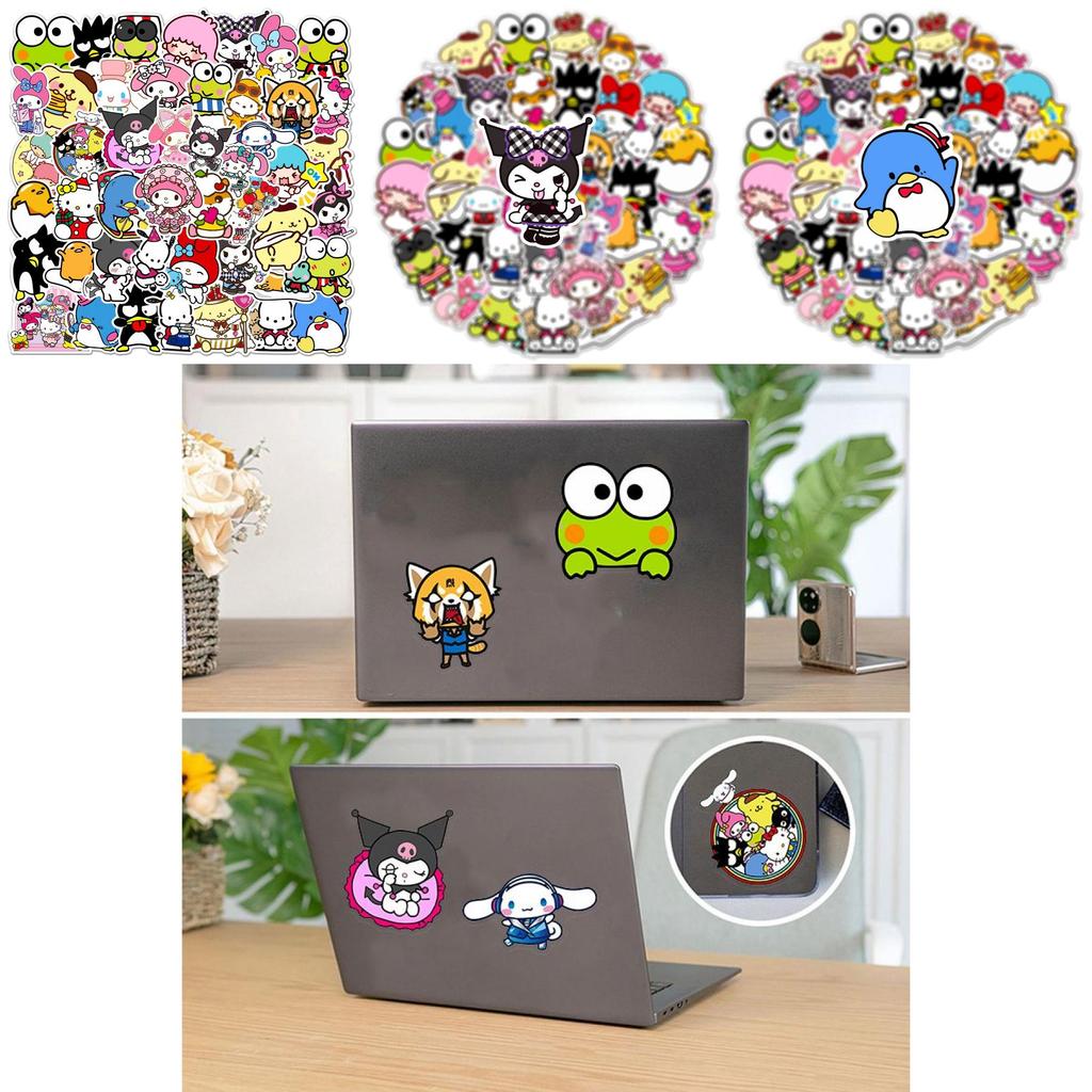 Entzückendes 50er Set Sanrio Sticker Kuromi für Gepäckdekor