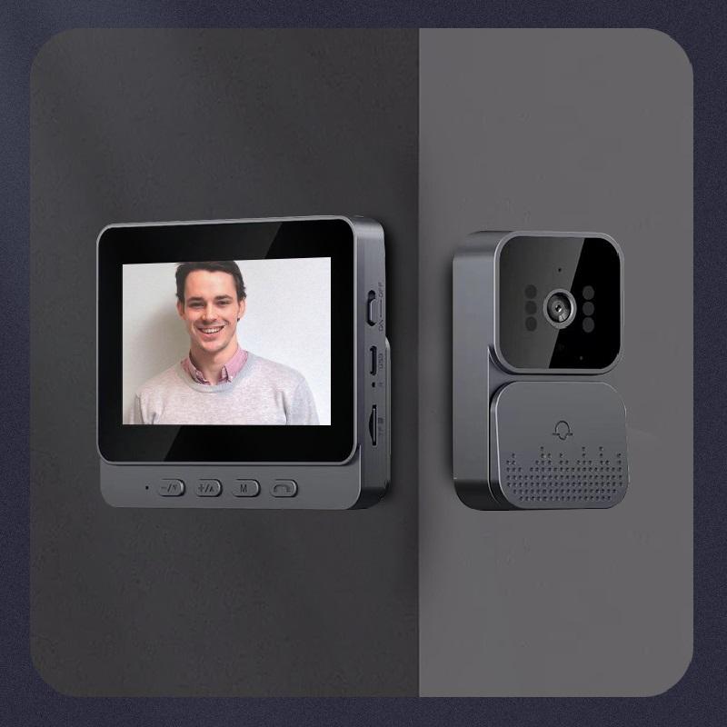 Intelligente Drahtlose Video-Türklingel 4,3-Zoll-Display 2,4G Zuhause Hochauflösend Nachtsicht Video Sprach-Gegensprechanlage Überwachung
