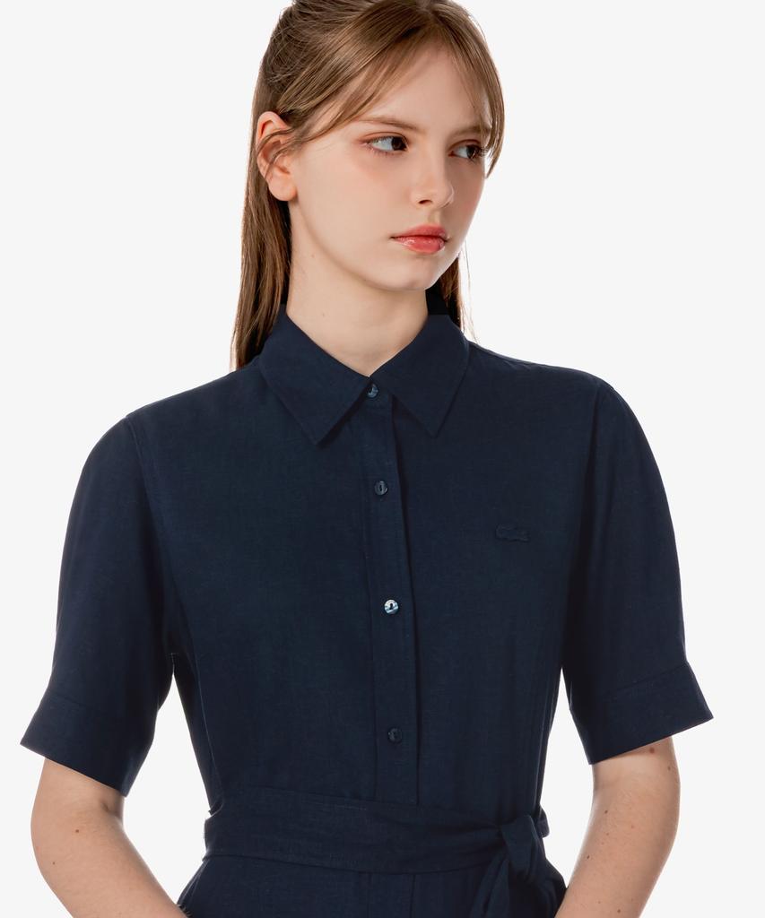 LACOSTE Women'S Linen Shirt Dress Ef319E-56G 166