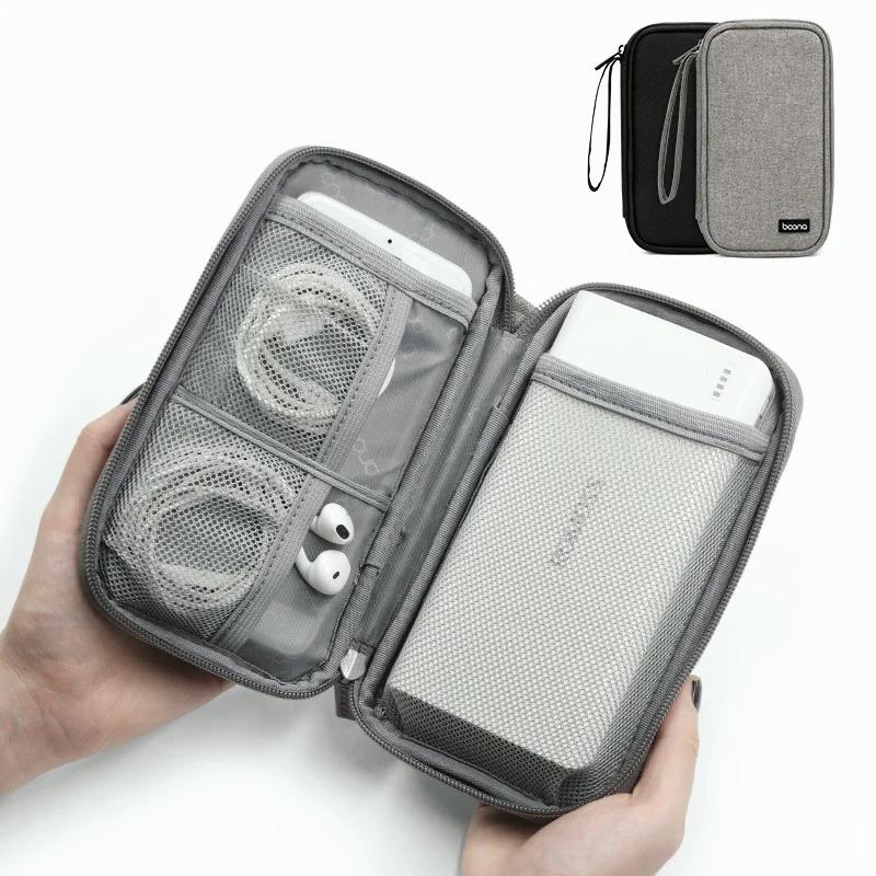 Elektronische Aufbewahrungstasche Mobiles Festplattenpaket Geschäftsreise Tragbarer USB-Datenkabel-Organizer Headset-Ladegerät Schutzhülle