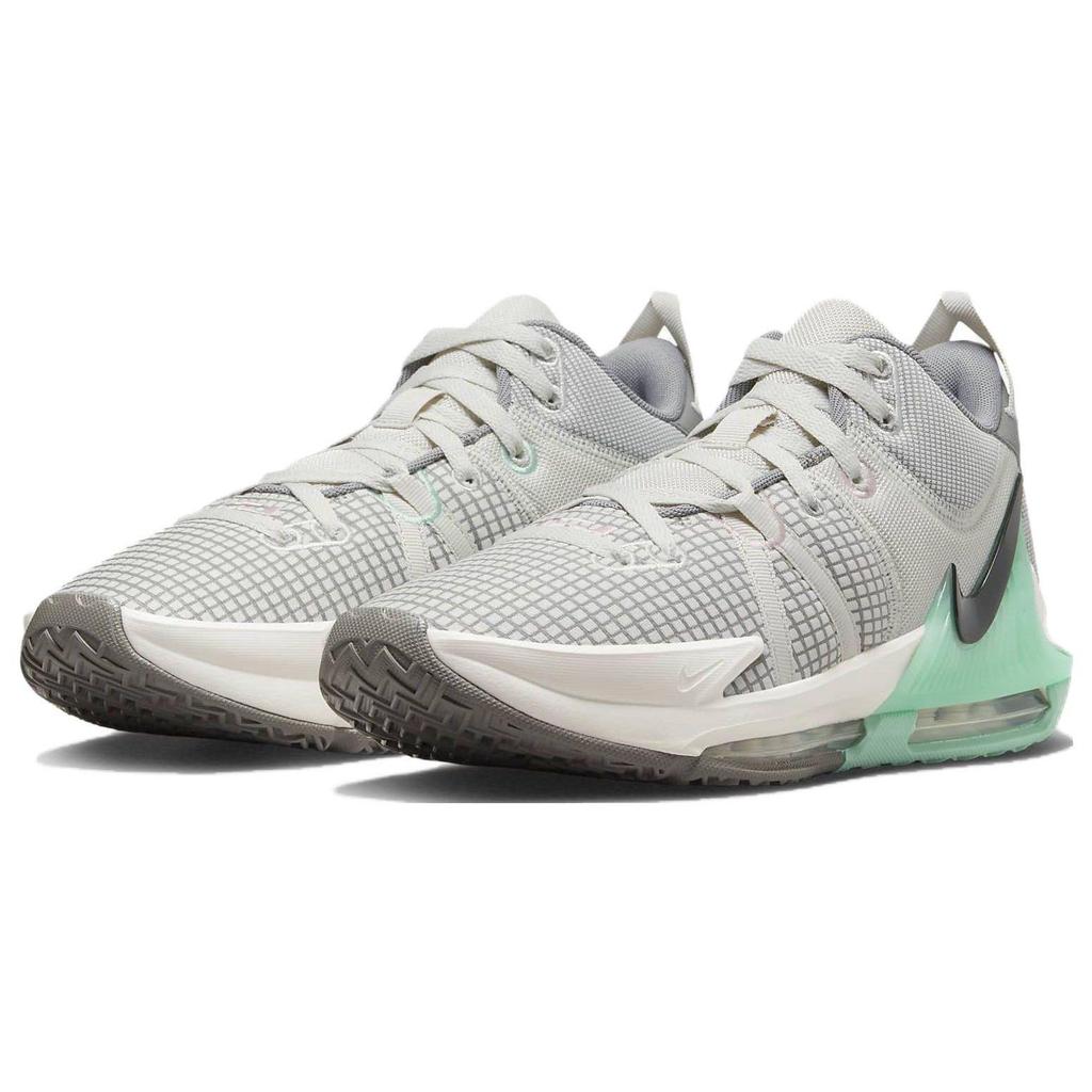Nike LeBron Witness 7 Flat Pewter Mint Light Bone Phantom Black Men's Basketball Shoes DM1123-006