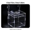 Aquarium Accessory Transparent Separation Box with Suction Cups Compact