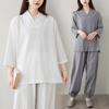Spring/Summer Chinese Retro Homewear: Zen Tea & Tai Chi Suit