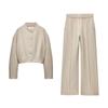 Spring NEW Set Pajamas Style Trousers 7957707 Short Bomber Jacket Outerwear 8086707