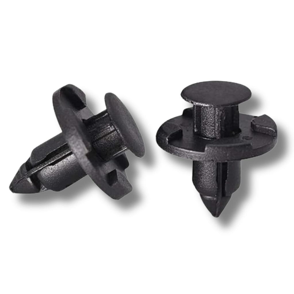 AquaLoach 100pcs Universal Clip for Car 8mm Black Nylon Rivet Fastener Mud Flap Bumper Fender Clip