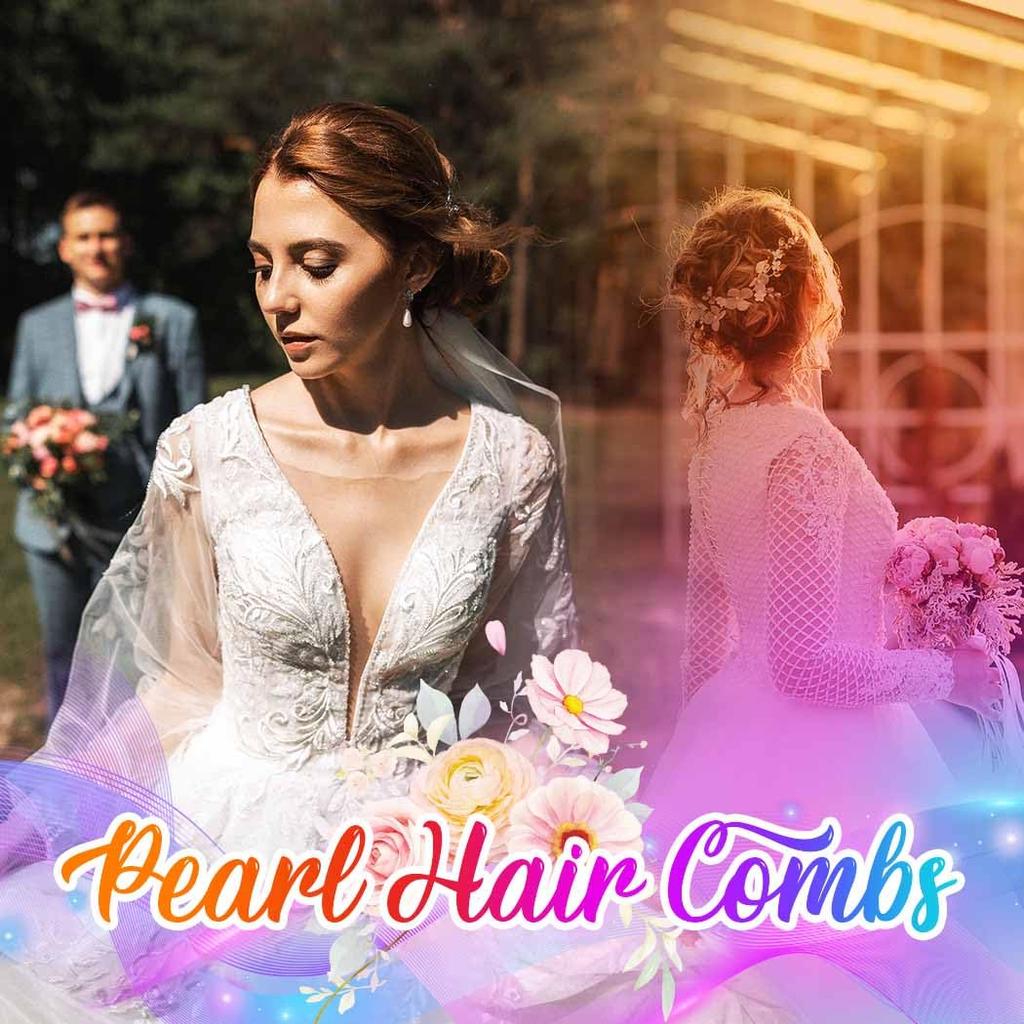 Catery Crystal Bride Wedding Hair Comb Silver Side Combs Bridal Hair Piece Clips Headpiece Hair Accessories for Women and Girls