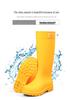 Damesmode Hoge Waterdichte Antislip Rubberen Regenschoenen met Zachte Zool