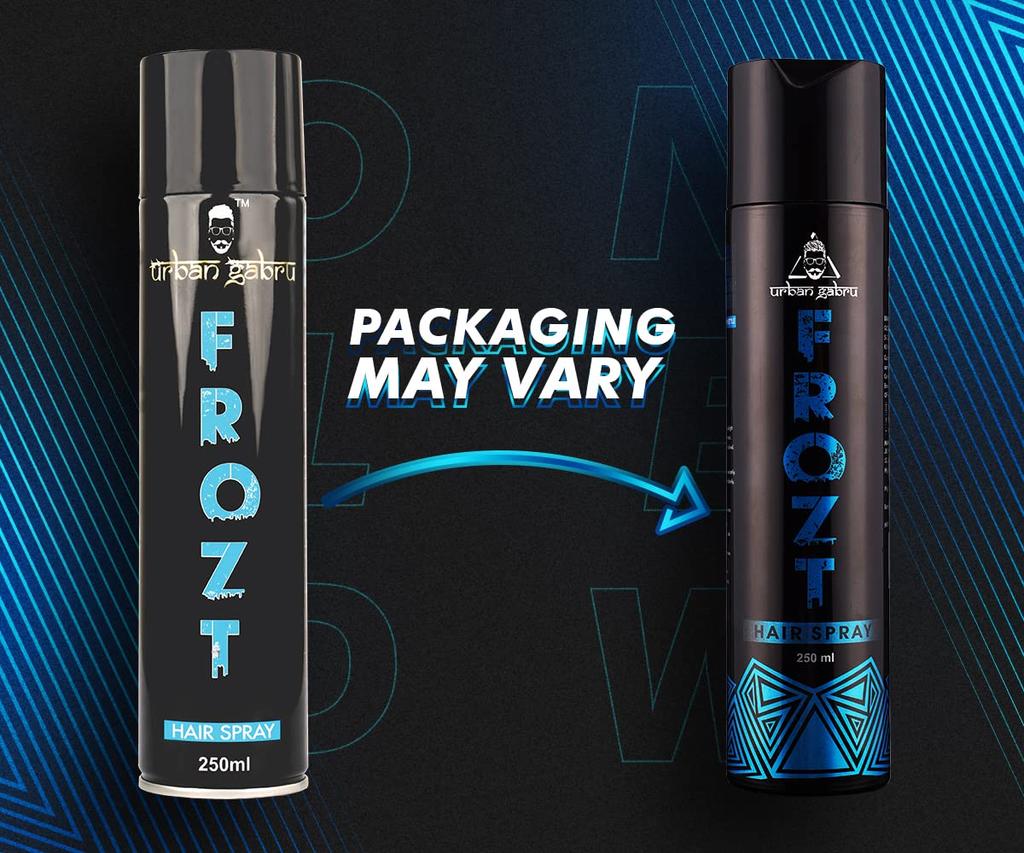 UrbanGabru Frozt Hair Setting Spray Extreme Hold for Women & Men (250 ml)