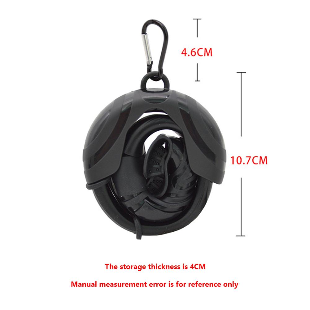 Kolip Freediving Snorkel Silicone Flexible Roll Up Snorkel Set With Compact Storage Case For Outdoor Scuba Diving