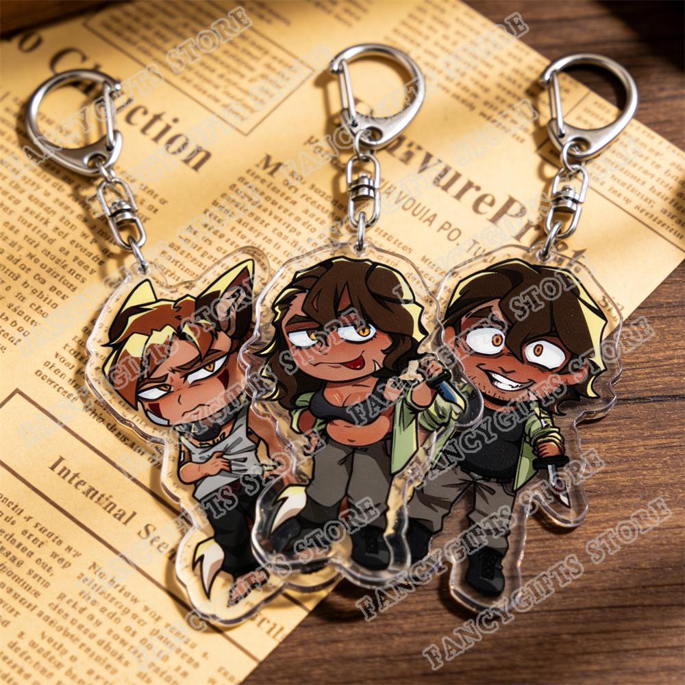 Game YKMET Boyfriend To Death Keychain for Accessories Cute Pet Strade Ren Lawrence Keyring Jewelry Friends Fans Gamers Gifts