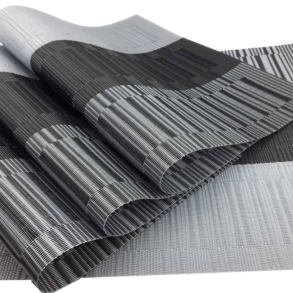 PVC-Tischset für Tischuntersetzer, 6 Stück, Weinuntersetzer, Bambus-Tischsets, Esstisch-Tischset, Küchen- und Tischwäsche