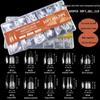 Glossy Semi-Frosted False Nail Art Tips - Boxed, Seamless, Wearable Stickers