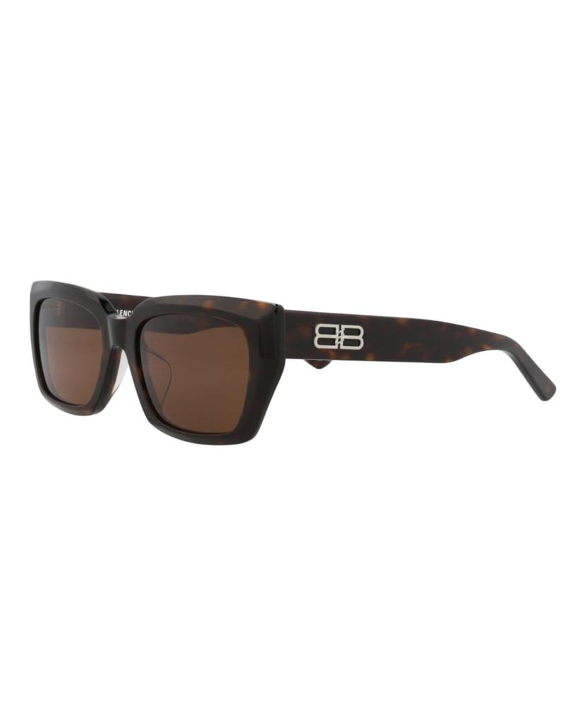 Balenciaga Asian BB0272SA Havana Brown Sunglasses, Unisex, Fit, 002,