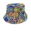 Retro Graffiti Double-Sided Bucket Hat for Men & Women - Versatile Outdoor Travel Sun Protection